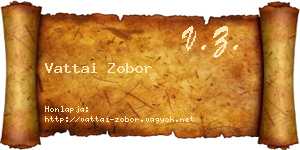 Vattai Zobor névjegykártya